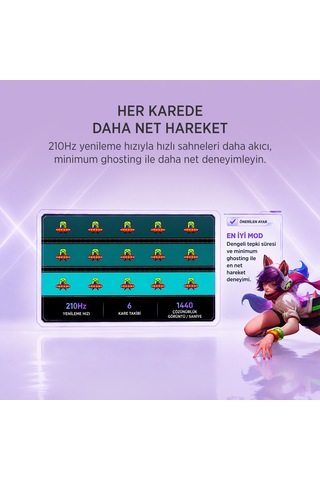 James Donkey Velor Q60 27'' 210hz 1ms Gtg Fast Ips Qhd 2k 10 Bit Gaming Monitör Ölü Pikselde Anında Değişim