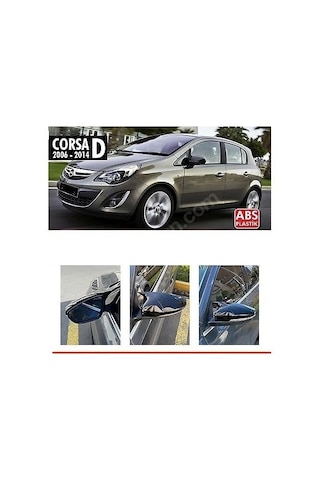 Opel Corsa D (2006 - 2011) Batman Yarasa Ayna Kapağı (parlak Siyah)