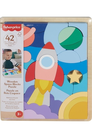 Hxy42 Fisher-price Ahşap Uzay Yapboz
