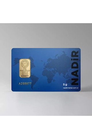 Nadir Gold 5 Gram Külçe Altın 24 Ayar