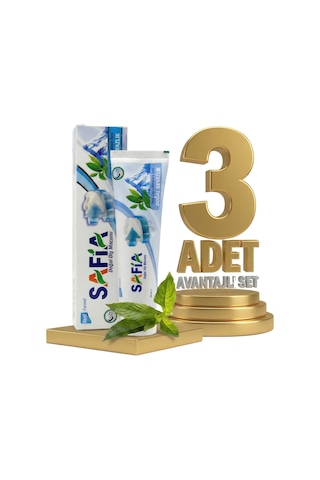 Safia Diş Macunu Yeşil Çay Ve Himalaya Tuzu 3x60 Ml
