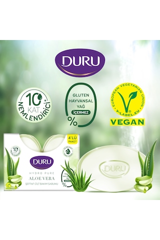 Duru Hydro Pure Aloe Vera 12 Adet Banyo Sabunu 12x135 Gr Aloe Vera