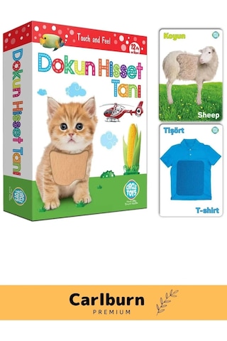 Özel Üretim Duyusal Gelişim Görsel Algı Eğlenceli Öğrenme Çocuk Dokun Hisset Tanı Eğitim Kartları