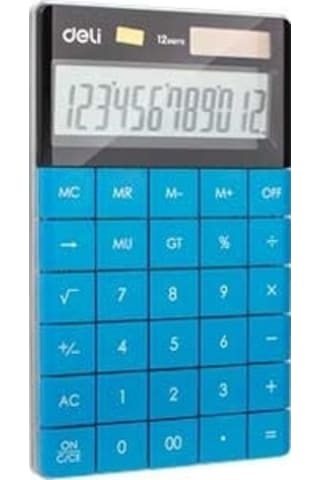 Deli 1589 Hesap Makinesi 12 Hane Mavi