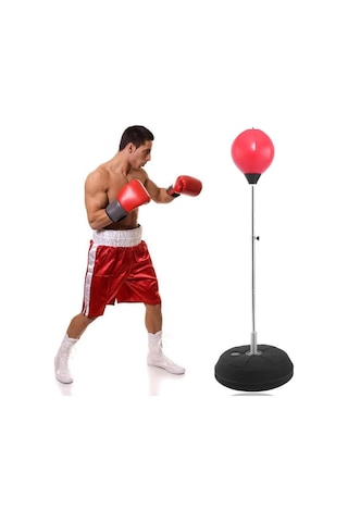 Punching Ball Yükseklik Ayarlı 126-146 Boks Standı Eldiven Çok Renkli