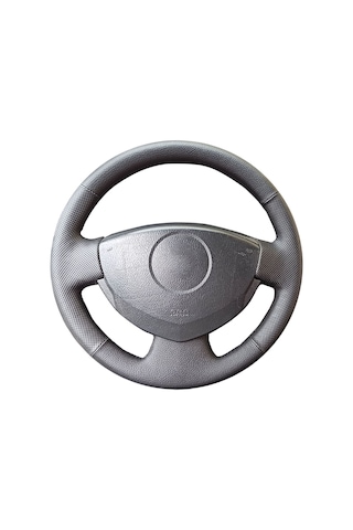 Renault Symbol ve Dacia logan 2008 uyumlu spor desen direksiyon kılıfı siyah dikiş
