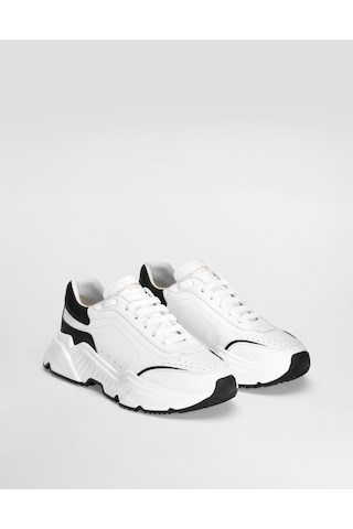 Dolce & Gabbana Daymaster White Sneakers In Nappa Calfskin Beyaz