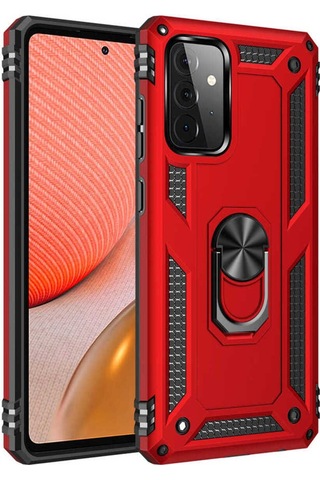 Samsung Uyumlu Galaxy A72 Kılıf Zore Vega Kapak Kırmızı