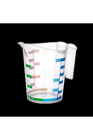Ölçü Kabı Dereceli Renkli 1000 Ml + 500 Ml Set 599599 Çok Renkli