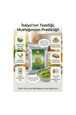 Chefs New Joy Pesto Makarna Sosu Toz 1 KG
