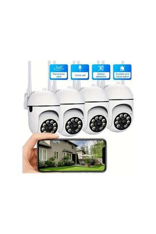 Xuweiwei Jooan Kablosuz Renkli Gece Görüşlü Ab2 32g Card Güvenlik Kamerası Çift Yönlü Ses Dönebilir Hareket Algılama Wifi 1080p Hd