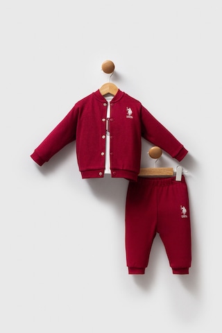 U.S. Polo Assn. Erkek Bebek Bordo Takım Bordo
