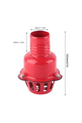 Reedark Alüminyum Alyuminyum Pompa Altı Kontra Valfi 2 İnç - Benzin Dizel Motoru İçin Dayanıklı Filtreli Kontra Valf