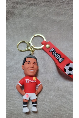 Ronaldo Silikon Anahtalık Altın