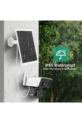 Geeksen 360 Dönebilir 10w Güneş Paneli - Mikro Usb Çıkışlı, Ip65 Su Geçirmez, Güvenlik Kamerası İçin