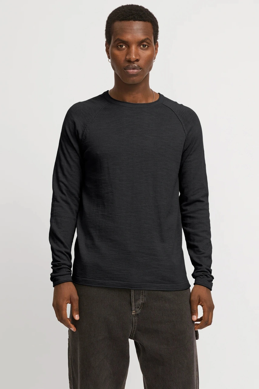 Jack & Jones Erkek Kazak 12269654 Siyah Siyah