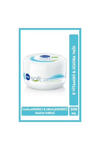 Soft Nemlendirici El Ve Vücut Bakım Kremi 300ml, 48 Saat Nemlendirici, Jojoba Yağı, E Vitamini