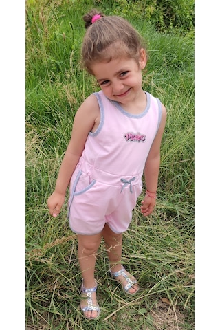 Novy Baby Sıfır Kol Çocuk Şort Tulum - 1-5 Yaş - 2090
