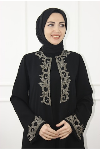 Modabanuda Şule Abaya Ferace Siyah
