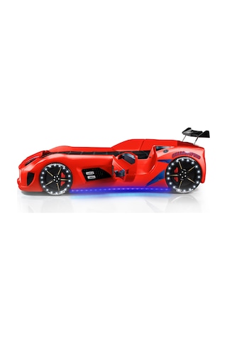 Setaymobilya Arabalı Yatak , Audi V7 , Kapıları Açılan + Full Led Özelliği ,
