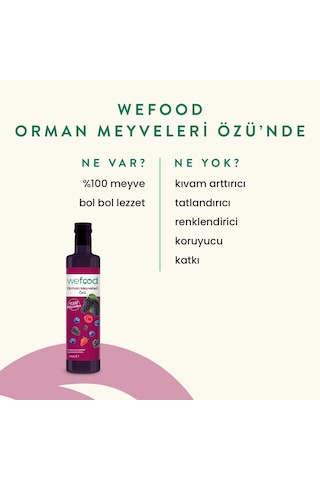 Wefood Orman Meyveleri Özü 335 Gr 8683347037230