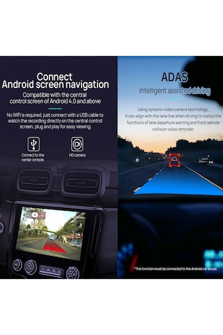 Youtek Araç Kamerası Usb Dvr - Gece Görüşlü, Adas Destekli, Hd Kayıt