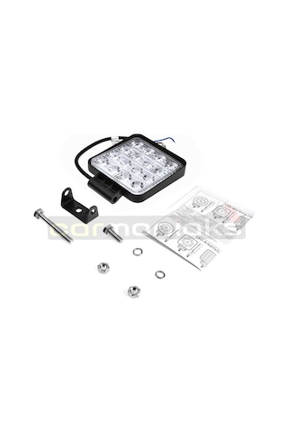 Cree Off Road Sis Farı - Lamba 16 Led Kare Çalışma Lambası 2 Adet