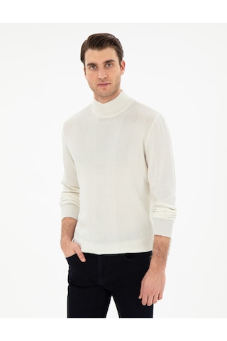 Pierre Cardin Erkek Ekru Kazak /triko 50300498-vr019 Ekru