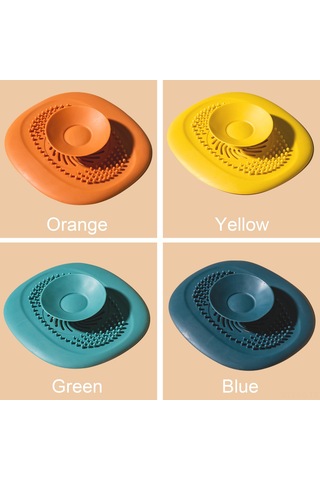 Leezsing Sarı Tpr Materyal Mutfak Banyo Su Tüpü Tıkanıklık Önleyici Saç Tutucu Akıntı Kapağı Sarı