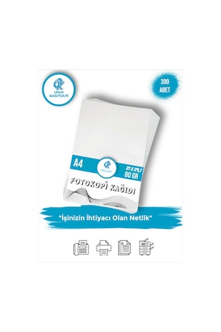 Fotokopi Kağıdı A4 80gr 300 Adet