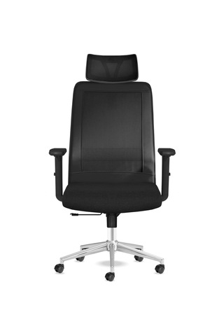 Kolto Başlıklı Siyah Çalışma Koltuğu