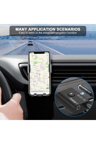 Kosona Bt5.0 Çift Fonksiyonlu Verici-alıcı, Ses Adaptörü, 10m Menzil, Hi-fi Ses Kalitesi, 3.5mm Bağlantı