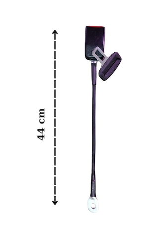 Transit Bmc Tip Çelik Halatlı Emniyet Kemer Mekanizma 44 Cm + 1 Adet Erkek Klips İle Birlikte