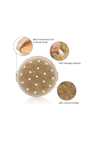 Youtek Doğal Kıllar İle Derinlemesine Temizlik Sağlayan Masaj Fırçası