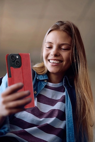Apple Uyumlu iPhone 15 Trend S Plus Kapaklı Kılıf - Siyah - Elm-01-790721