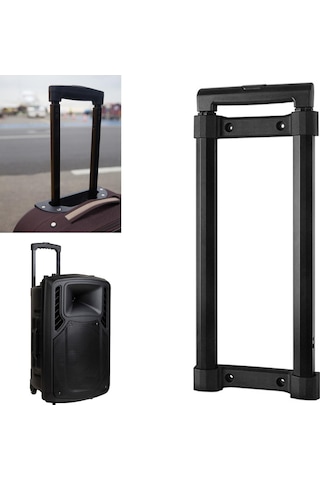 Homyl Bavul Teleskopik Saplı Şık Esnek Araba Bagaj Çekme Çubuğu Siyah Çok Renkli