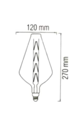 Horoz 001-052-0008 Paradox Büyük Led Rustik Ampul Amber 8w