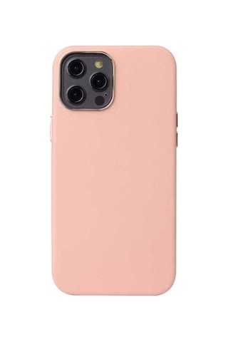 Apple Uyumlu iPhone 12 Pro Max Kılıf Zore Leathersafe Wireless Kapak Pembe