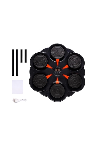 Duvar Boks Makinesi Müzikli Bluetooth Hoparlör Özellikli Led Işıklı Ritimli 9 Mod Seviye Ayarlı Box Beyaz