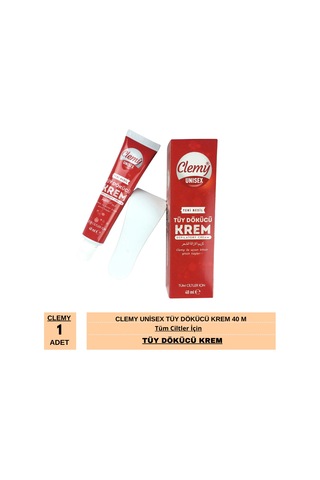 Clemy Unisex Tüm Ciltler İçin Tüy Dökücü Krem 40 Ml