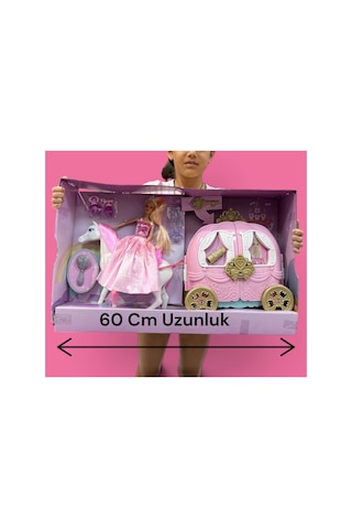 Prenses Fayton Oyuncak Et Bebekli Dev Boy 60 Cm Uzunluk