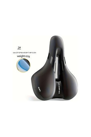 Motion003 Phoenix Bisiklet Koltuğu 2 Yüksek Elastik Silikon Dolgulu Sıfır Basınç Bellek Teknolojili Rahat Su Geçirmez Nefes Alabilen Bisiklet Yastığı Şık Siyah Altın