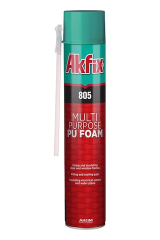 Akfix 805 Genel Amaçlı Pu Köpük 300 Ml Dolgu Yapıştırma Yalıtım Köpük