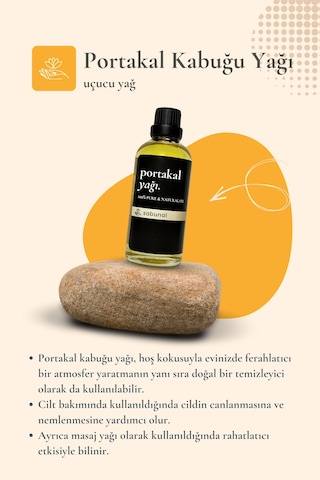Sabunal Portakal Kabuğu Yağı 100 ML Aromaterapi Ve Cilt Bakım Yağı