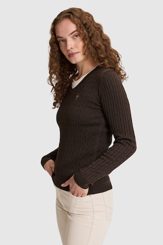U.S. Polo Assn. Kadın Koyu Kahverengi Basic Kazak 50327575 Vr084