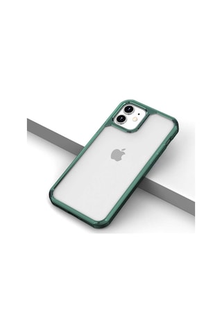 Apple Uyumlu iPhone 11 Kılıf Zore Roll Kenarları Renkli Şeffaf Kılıf