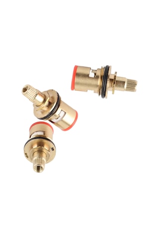 Tenfowee 10 Adet Pıhtıklı Musluk Valfi - Bakır Gövde Seramik Kök - Ev, Mutfak, Çamaşır Makinesi Muslukları İçin Tamir Seti - Su Sızıntısı Önleyici Dayanıklı Parça Diğer