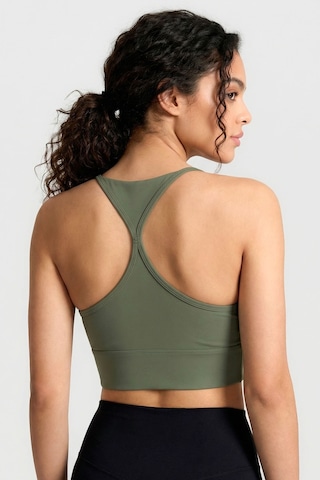 Tommy Life Haki Standart Fit Baskılı Sırt Detaylı Kadın Spor Büstiyer - 97300