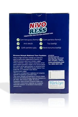 Nivoress Fosfatsız k Bulaşık Makinesi Tuzu 2 Kg