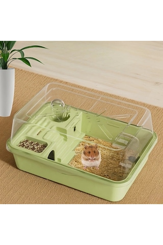 Willowhaven 5 Adet Büyük Hamster Kafesi Seti Sarı Koşu Tekerlekli Geniş Yaşam Alanı Kolay Kurulum